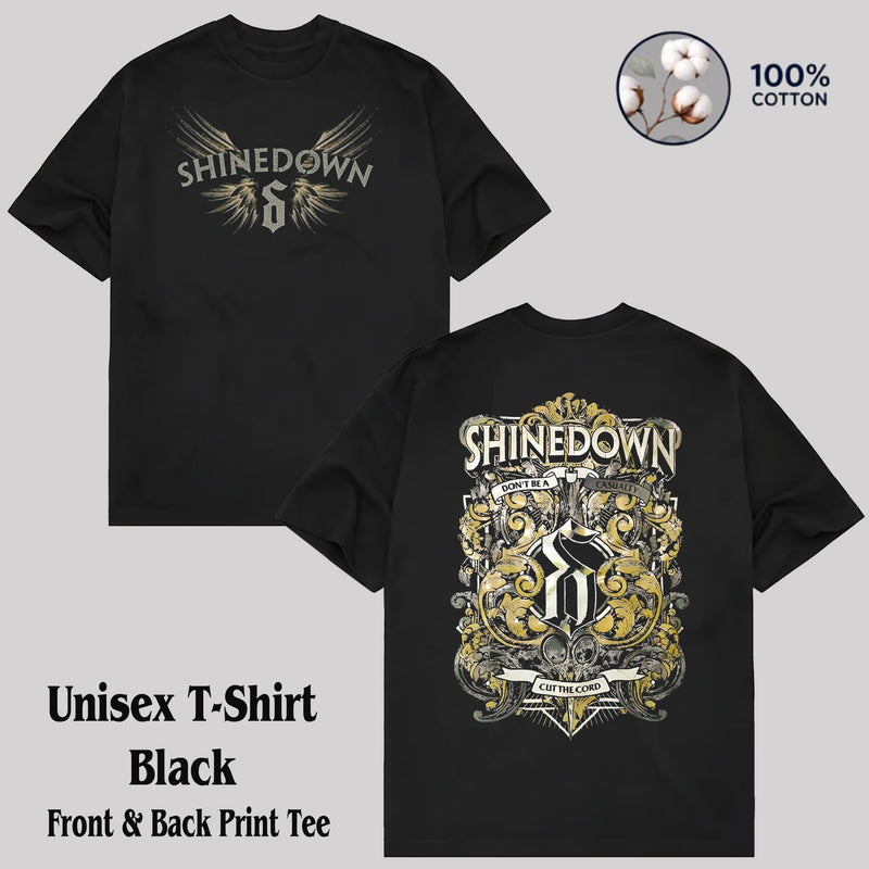 Retro Shinedown Ornamental Scissors Rock Band T-Shirt, Hoodie