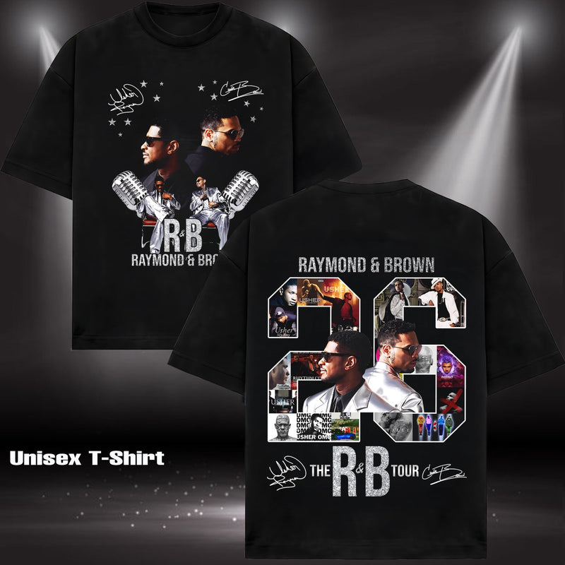 Vintage Concert Style The R&B Tour 2026 Raymond & Brown T-Shirt, Hoodie