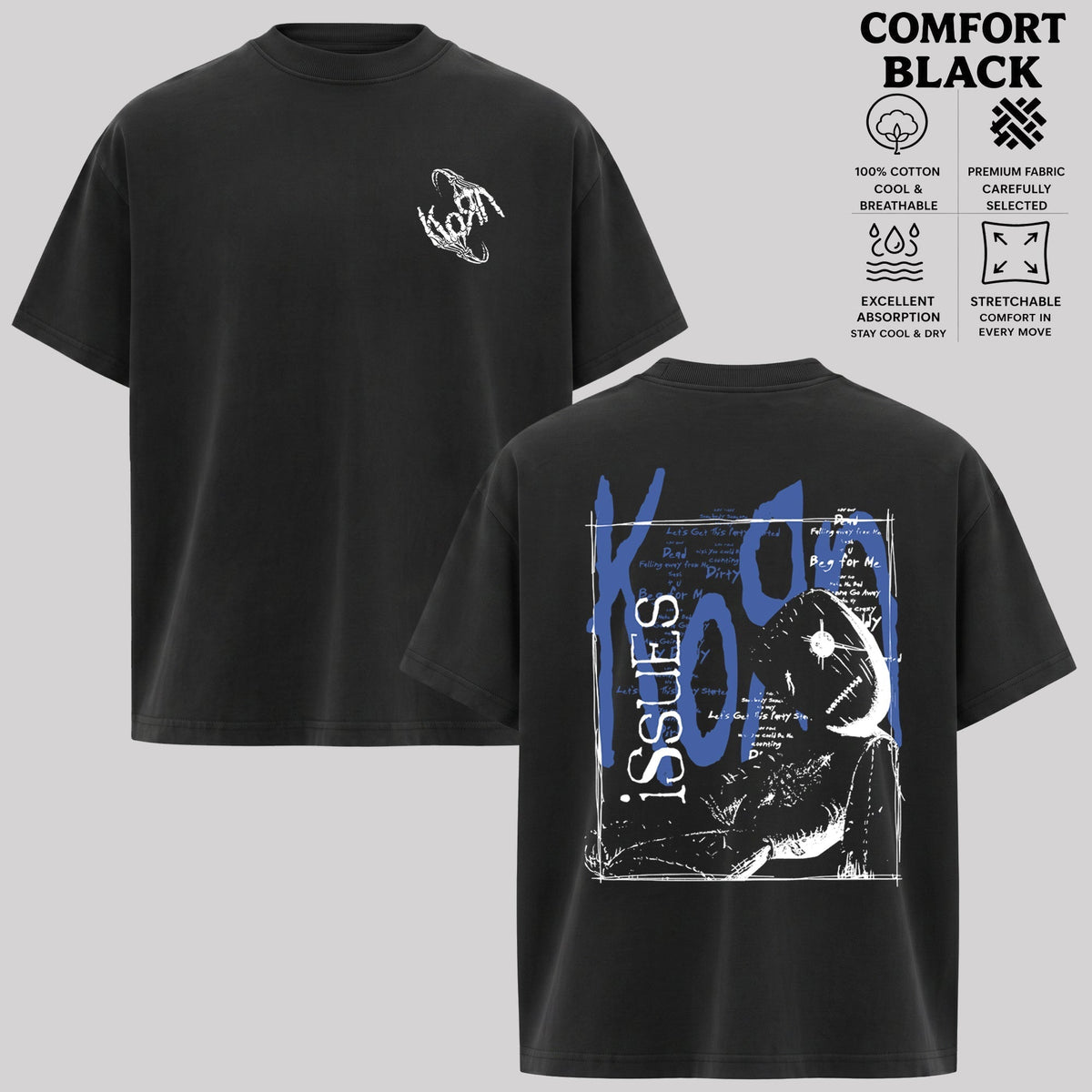 Vintage Homme Korn Issues Tracklist T-Shirt & Hoodie