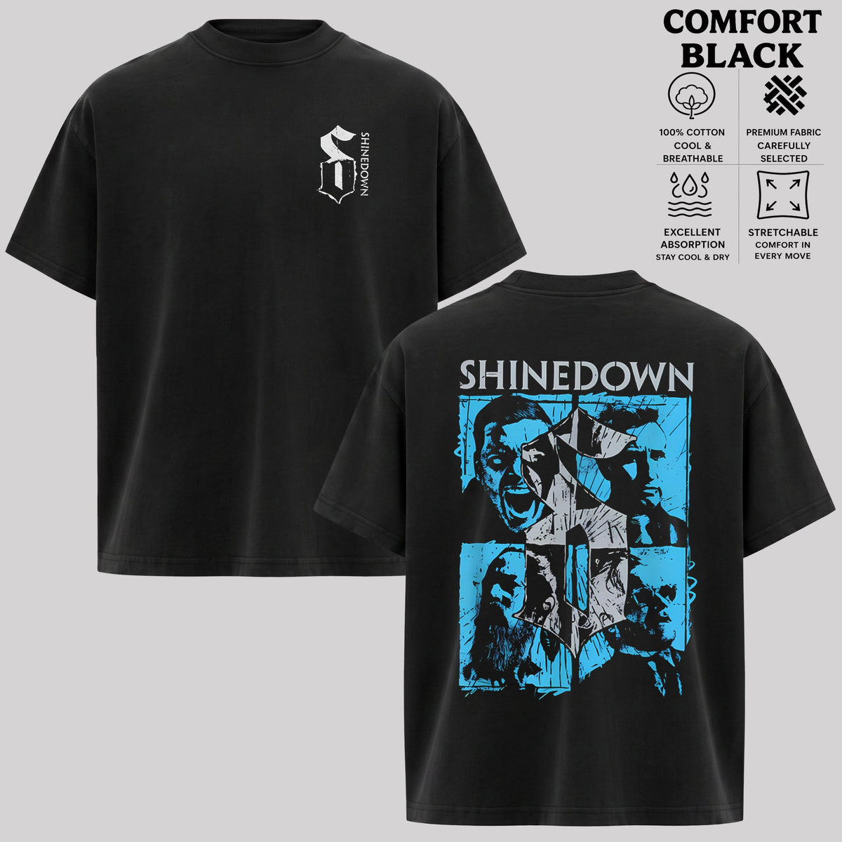 Shinedown Band Quadrant Rock Band T-Shirt, Hoodie