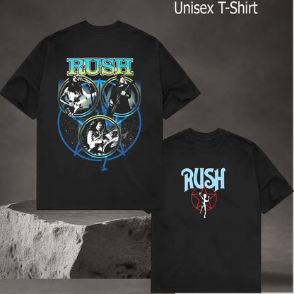 Vintage Rush and the band's 2026 tour Rock Band T-Shirt & Hoodie