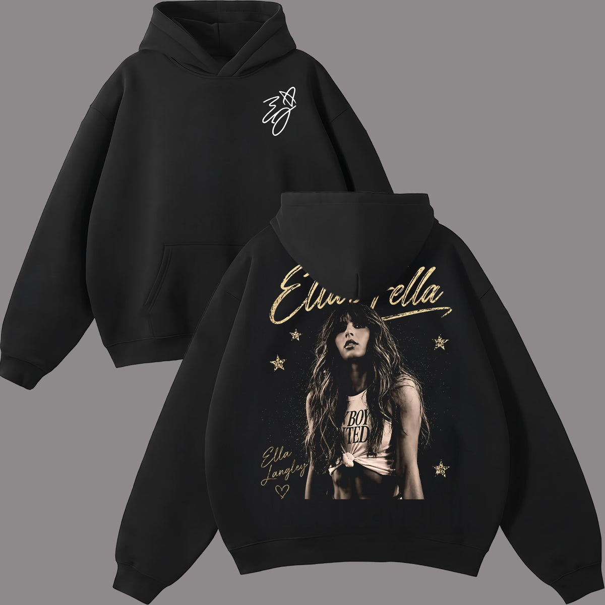 Retro Ella Langley - Men's Graphic Trendy Tee , Country Rock Shirt
