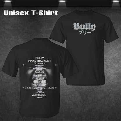 Vintage Kanye West "Bully" Final Tracklist Graphic T-Shirt & Hoodie