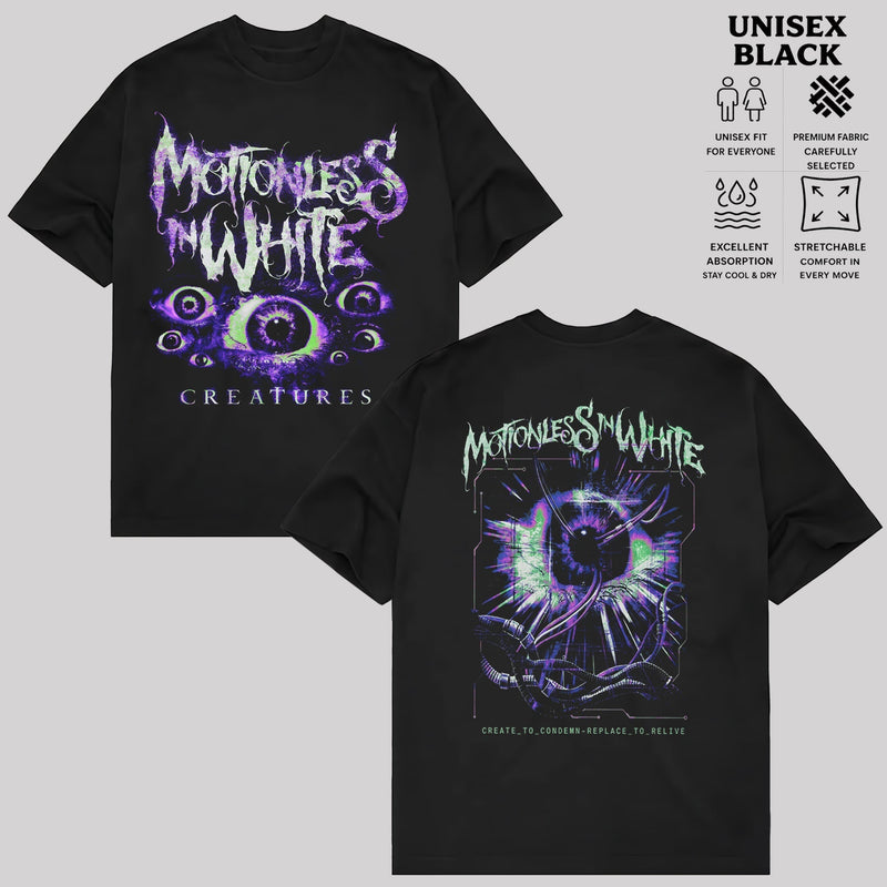Retro Motionless In White Sign Of Life Eye T-Shirt , MIW T-Shirt & Hoodie.