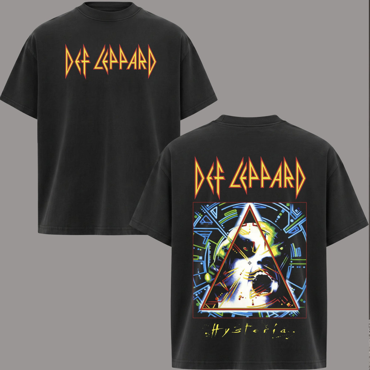 Def Leppard Hysteria Band Concert T-shirt
