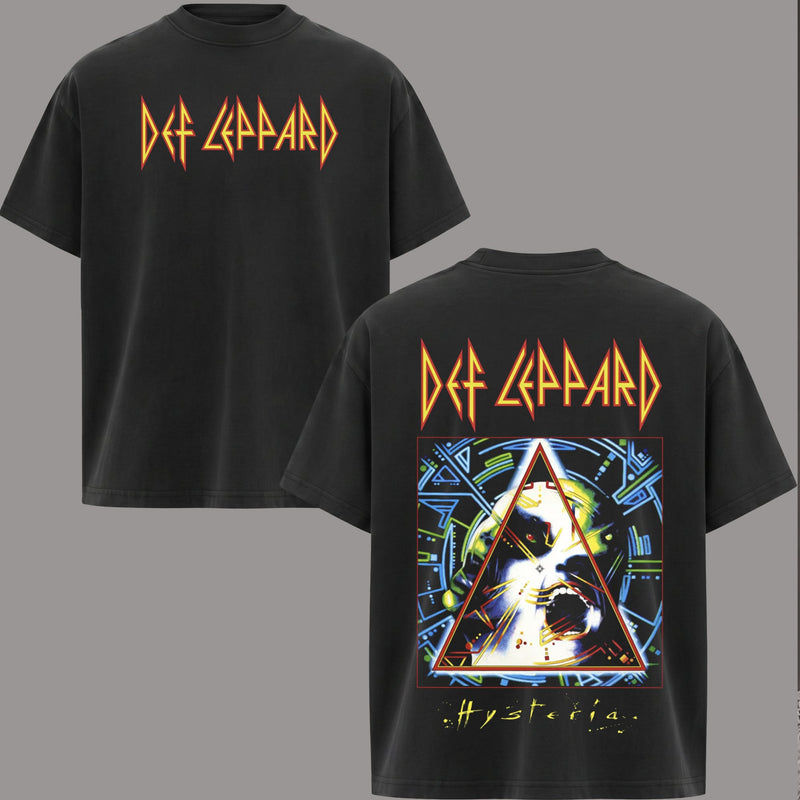 Def Leppard Hysteria Band Concert T-shirt