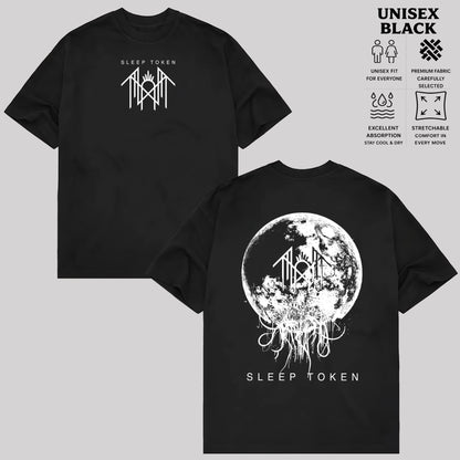 Sleep Token Band Red Angel Moon Graphic T-Shirt & Hoodie