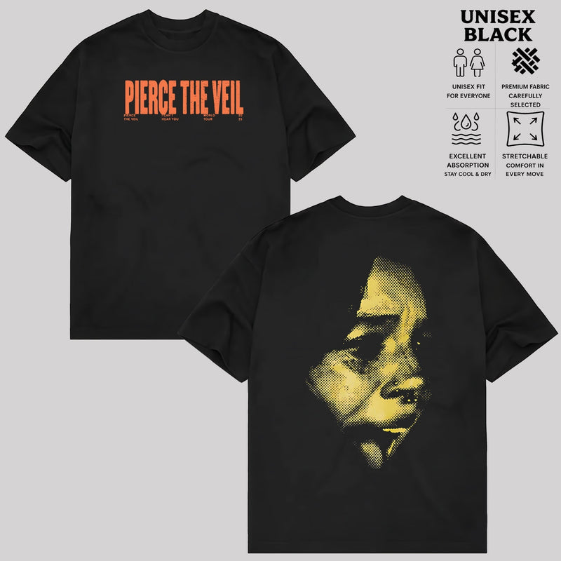 Pierce the Veil Post Hardcore Band Portrait Graphic Shirt & Hoodie