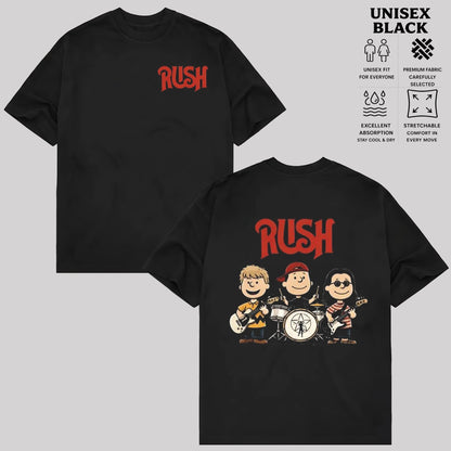 Rush Funny Band Graphic Tee & Hoodie