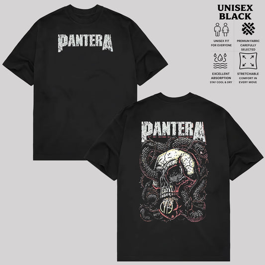 Pantera Vintage Skull Snake Graphic Tee & Hoodie