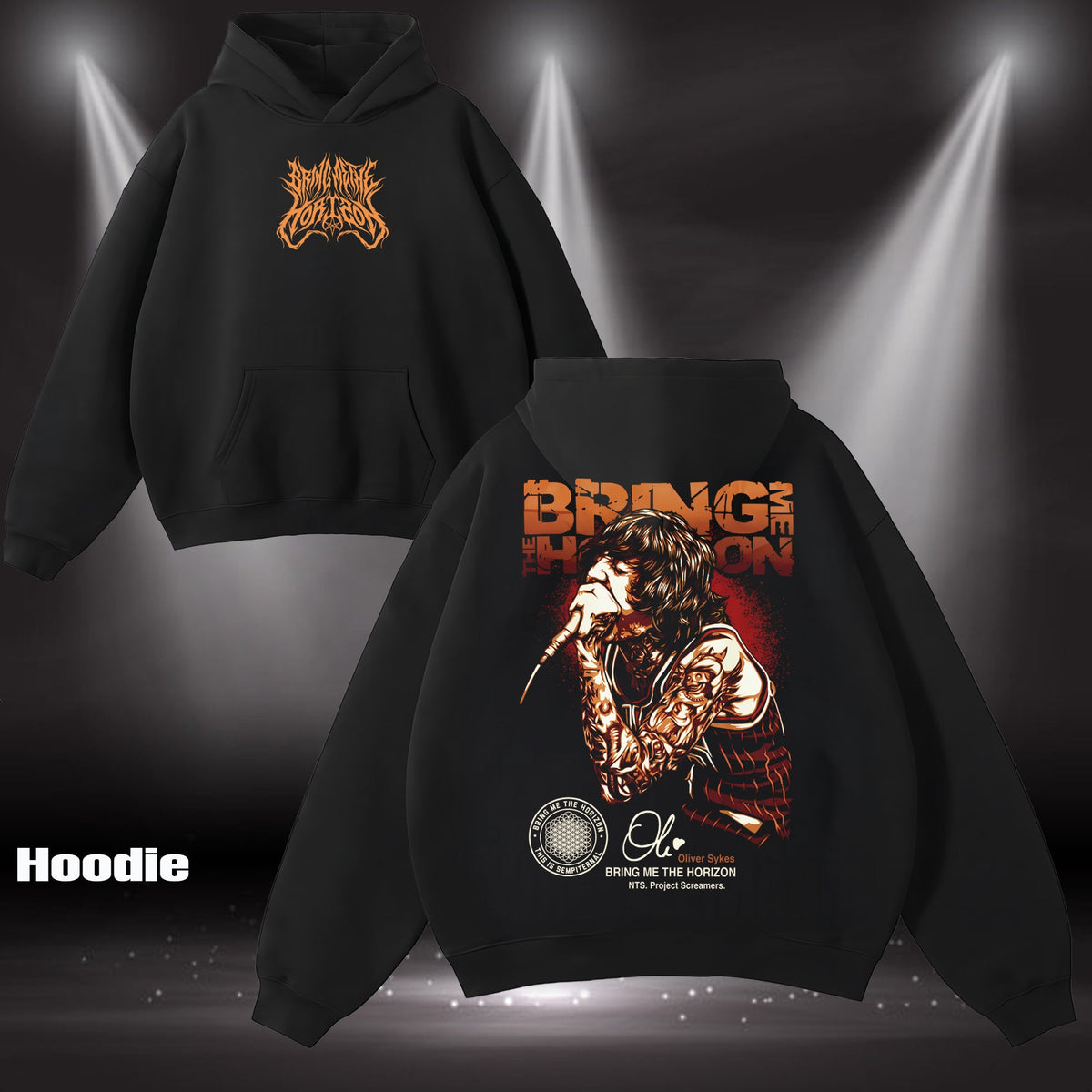 Retro Bring Me The Horizon Olisykes Rock Band T-Shirt & Hoodie
