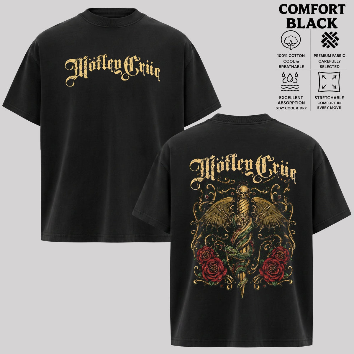 Official Motley Crue Dr Feelgood T-shirt  & Hoodie