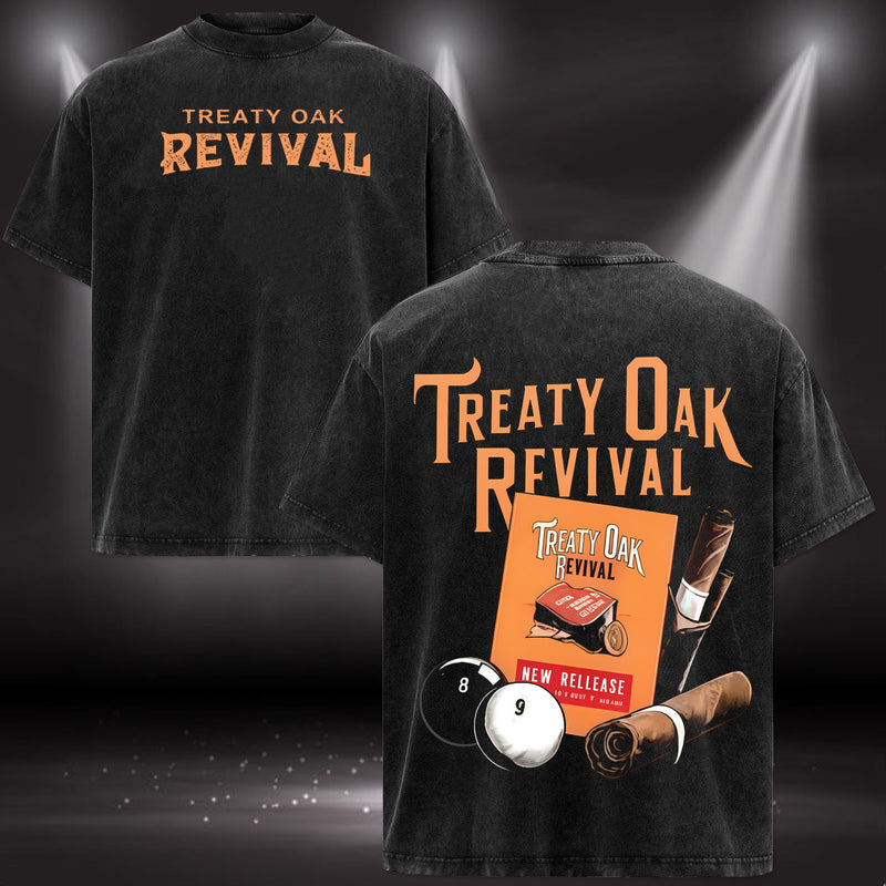 Treaty Oak Revival T-shirt features a design inspired by Western country rock music T-shirt & Hoodie