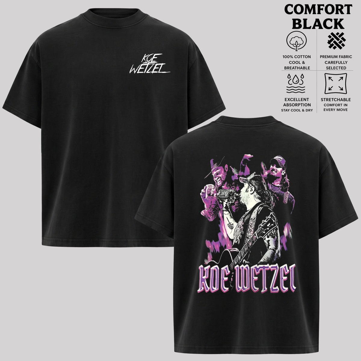 Koe Wetzel Vintage Concert T-Shirt & Hoodie