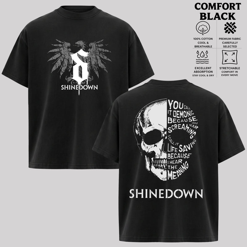 Retro Shinedown Skull Rock Band T-Shirt, Hoodie