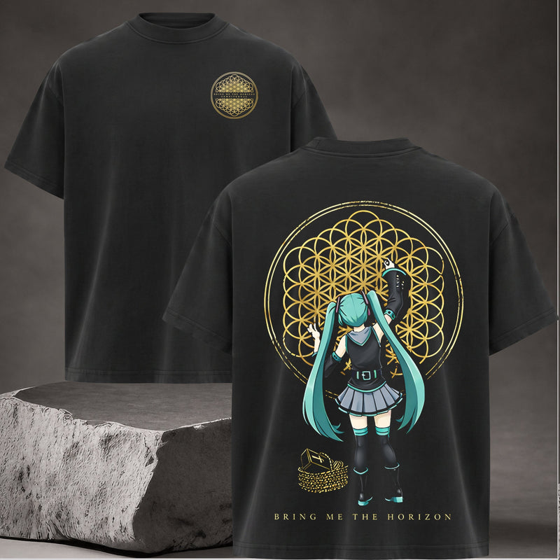 Retro Miku Bring Me The Horizon Rock Band Tour T-Shirt & Hoodie
