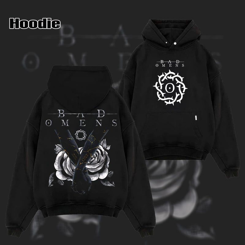 Retro Bad Omens Merch Bad Omens American Metalcore Band T Shirt & Hoodie