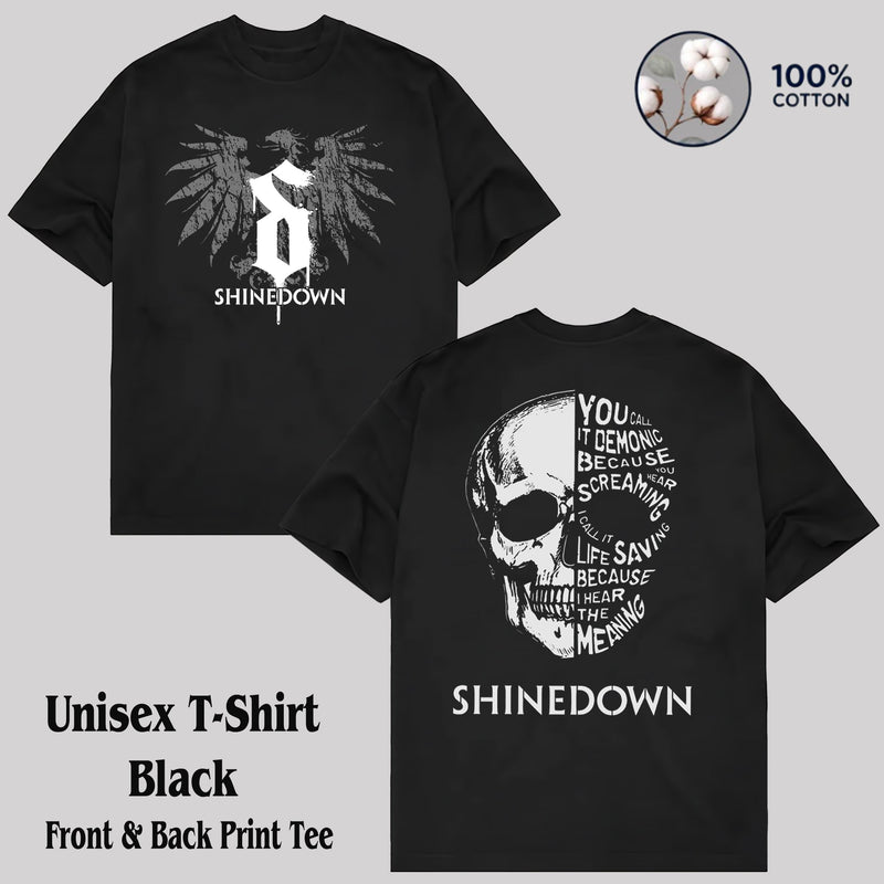 Retro Shinedown Skull Rock Band T-Shirt, Hoodie